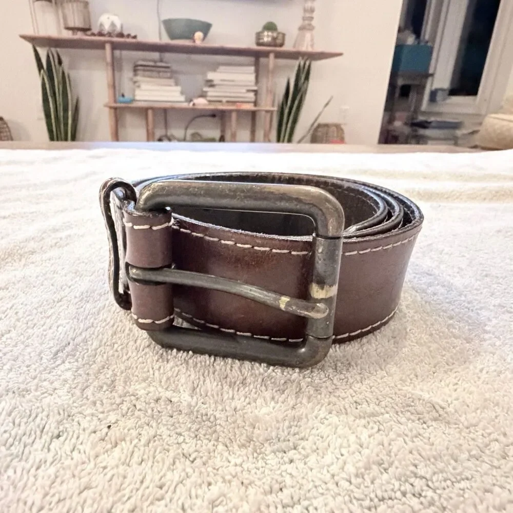 Banana Republic Brown Leather Men’s Belt Sz 38 42